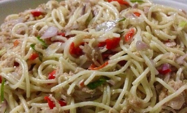 Resep Shirataki Tuna Sambal Matah